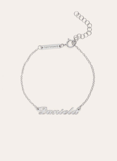 Carrie Personalisiertes Armband, Silber