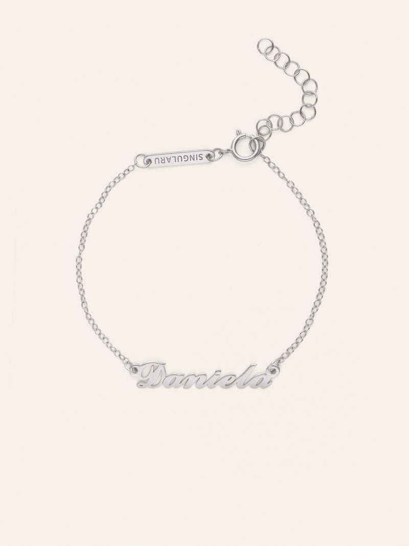 Pulsera Personalizada Carrie Plata