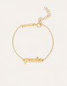 Monogram Personalisiertes Armband Silber, vergoldet