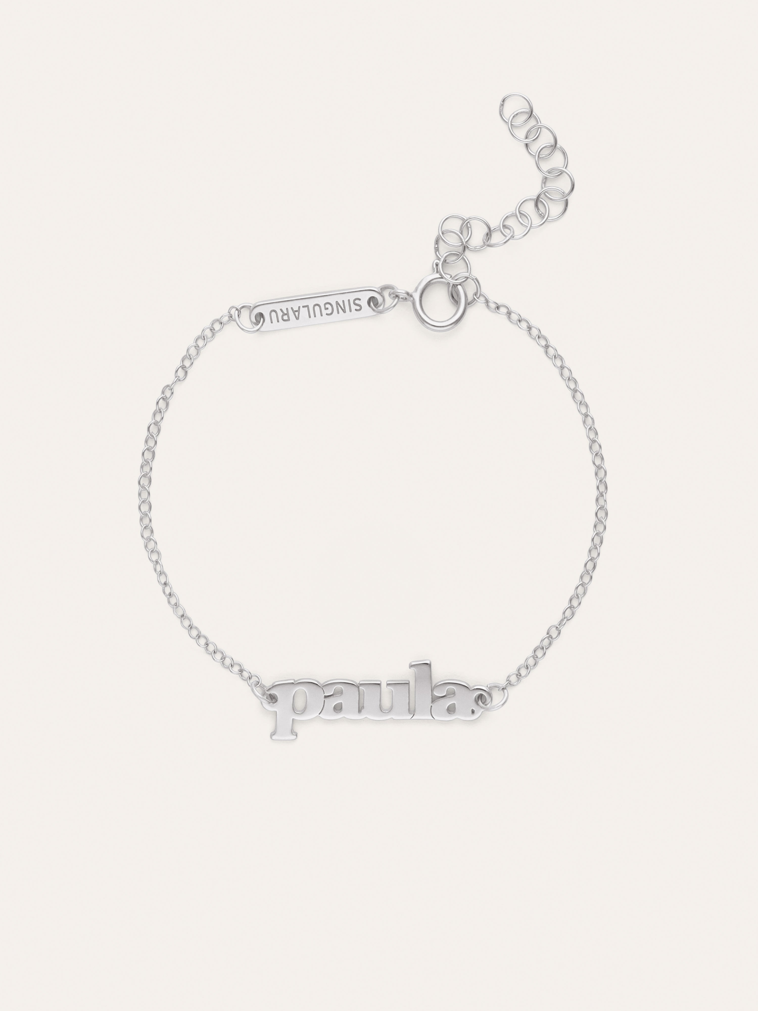 Pulsera Personalizada Monogram Plata