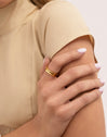 Pack 2 Anillos Nea Acero Baño Oro