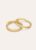 2er-Set Ringe Nea Edelstahl vergoldet