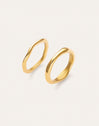 Pack 2 Anillos Nea Acero Baño Oro