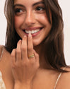 3er-Pack Odisea Colors Ringe aus Stahl mit 18kt Goldbeschichtung