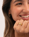 Set da 3 Anelli Palmar Colors Acciaio Placcato Oro