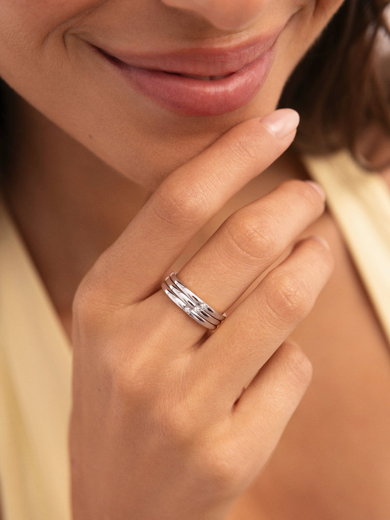 3 Ring Set Palmar Spark Steel