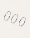 3 Ring Set Palmar Spark Steel
