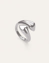 Abbraccio Amour Ring, Edelstahl