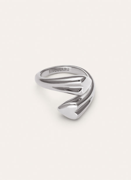 Abbraccio Amour Stainless Steel Ring