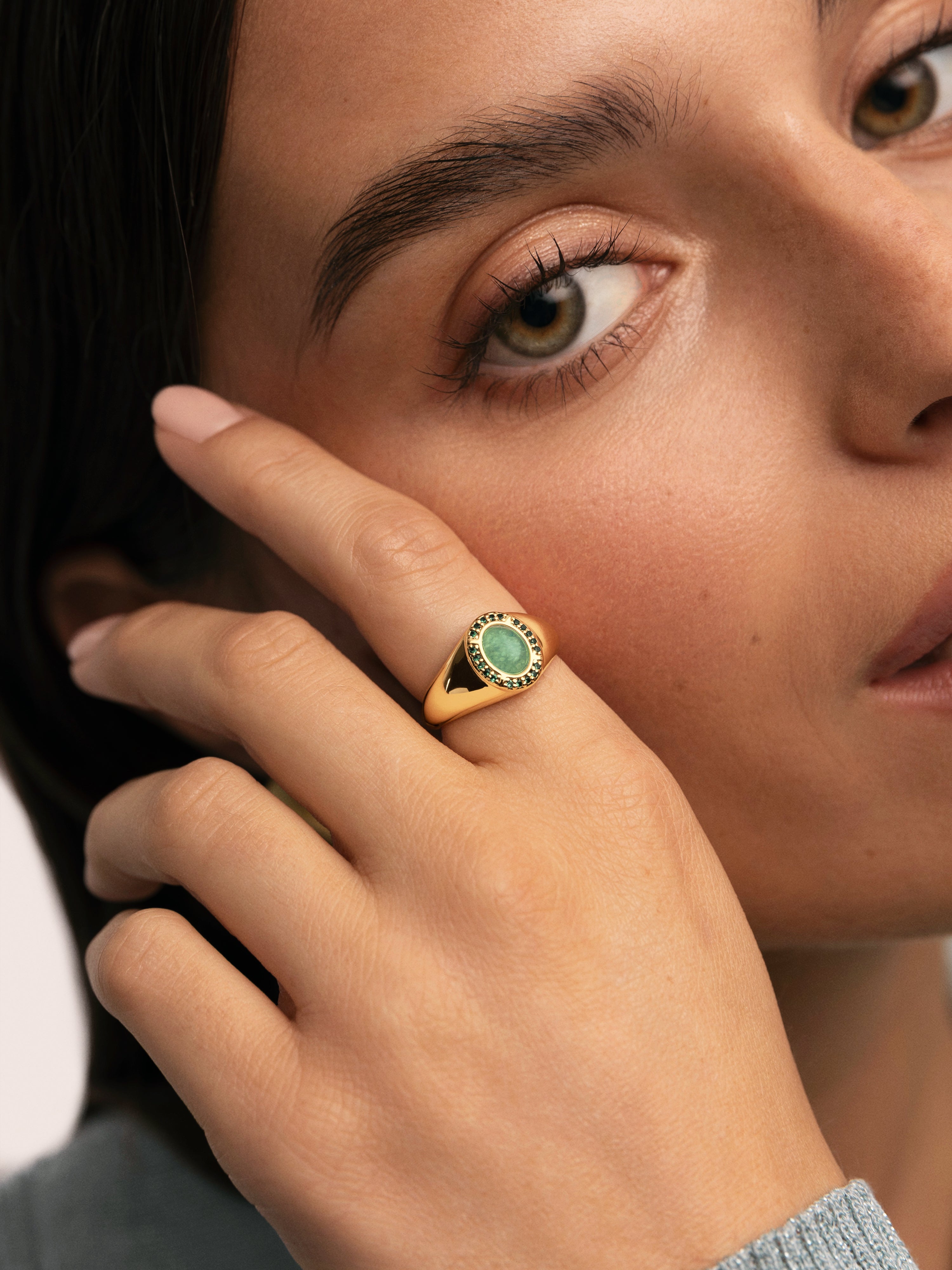 Amanda Green Gold Ring