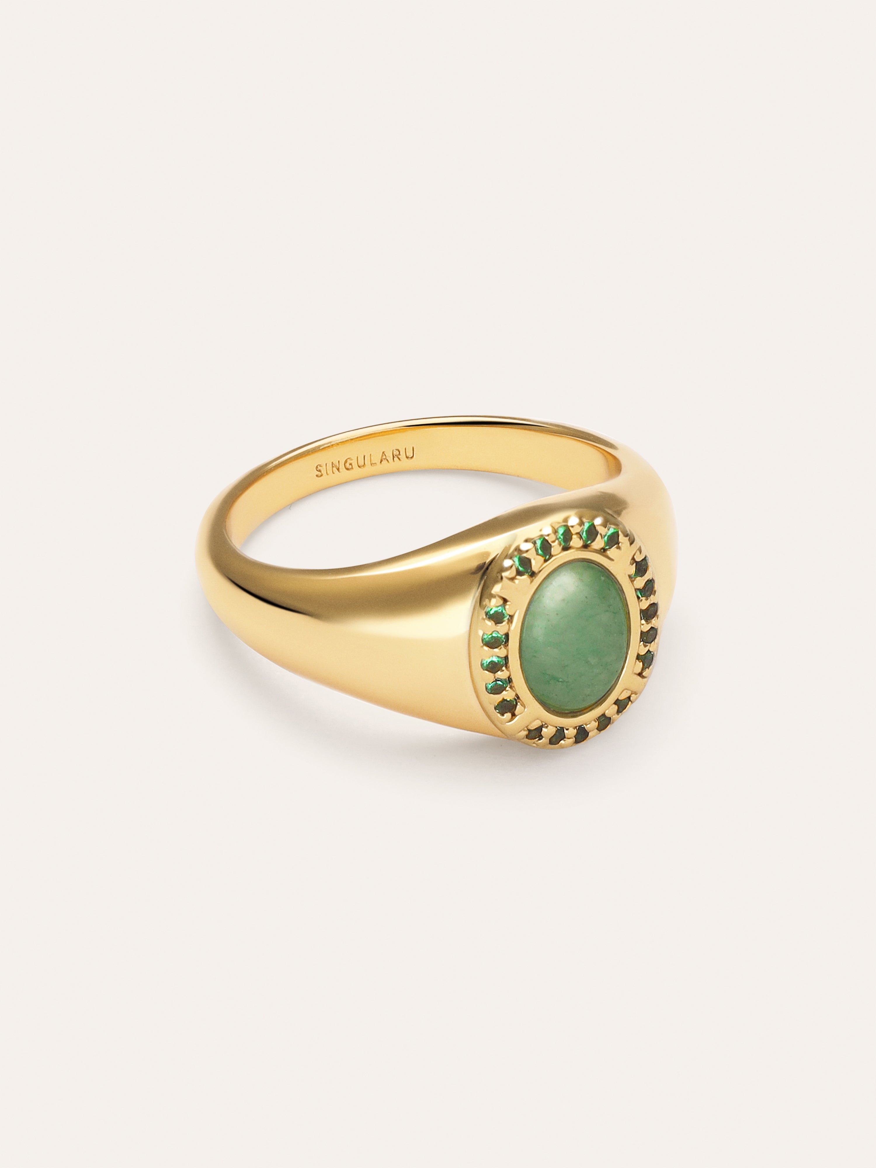 Amanda Green Gold Ring