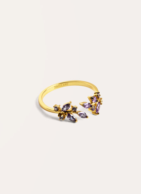 Bague Bougainvillier Plaqué Or