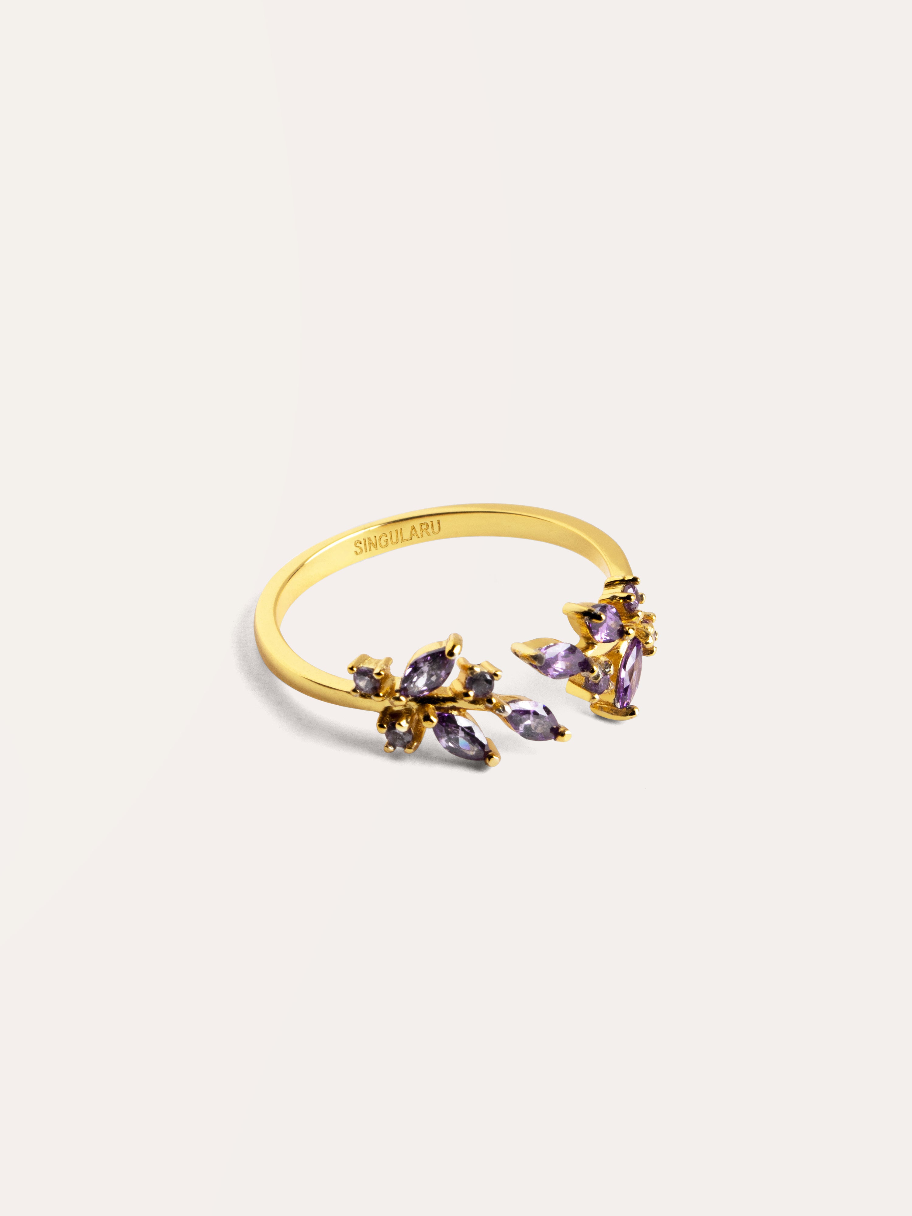 Bague Bougainvillier Plaqué Or
