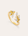 Bague Buganvilla White Plaqué Or