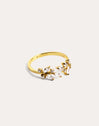 Bague Buganvilla White Plaqué Or