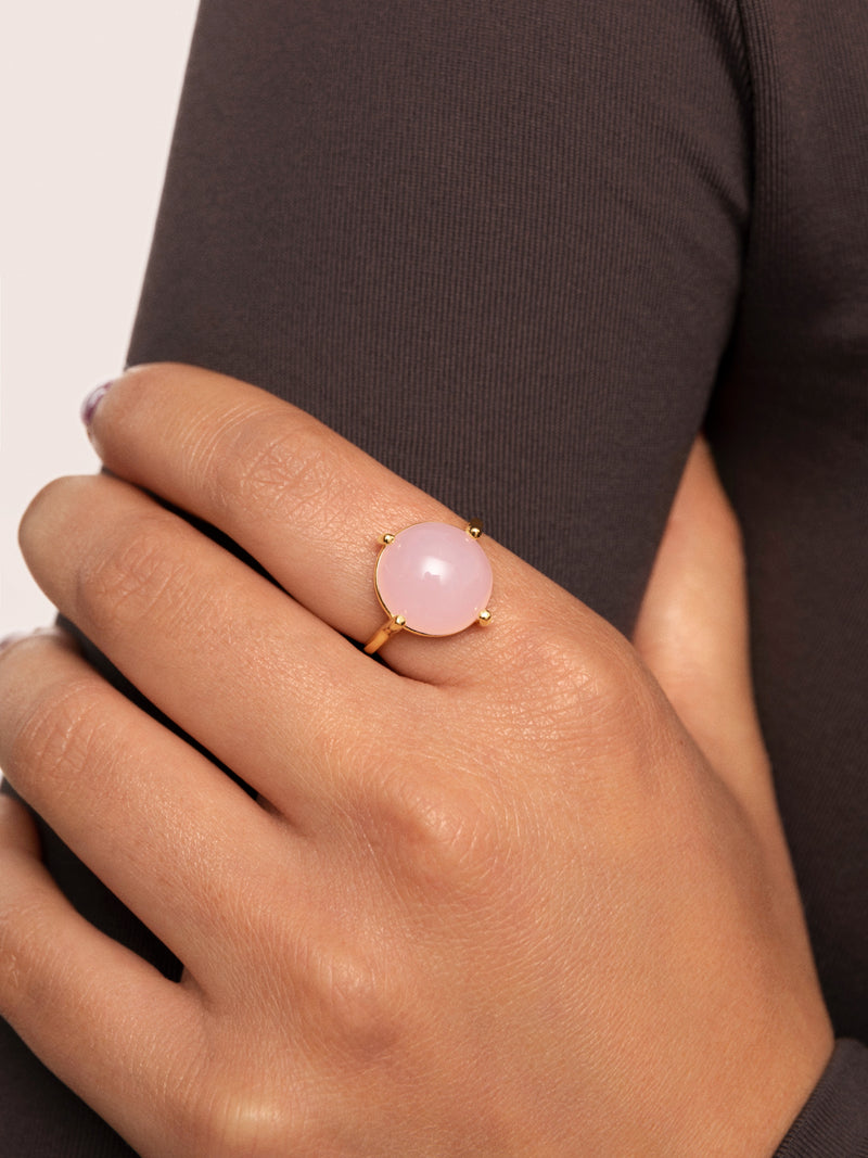 Celebrate Ring Pink, vergoldet