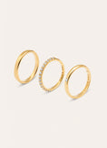 Pack 3 Anillos Choices Baño Oro