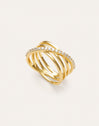 Comet Gold-Plated Ring