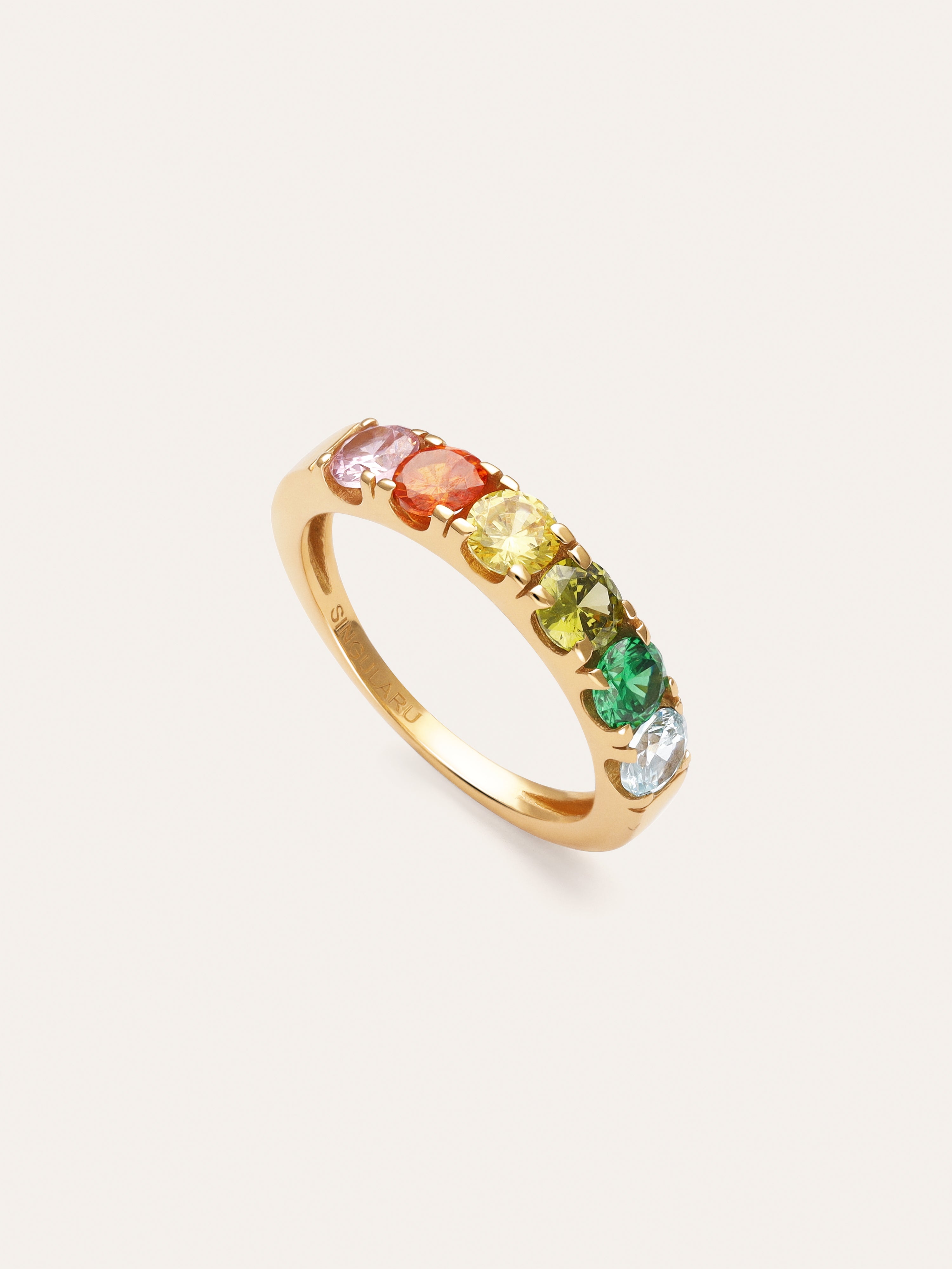 Anel Colorway Banho Ouro