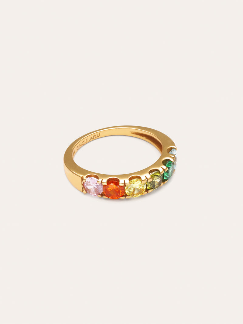 Anel Colorway Banho Ouro