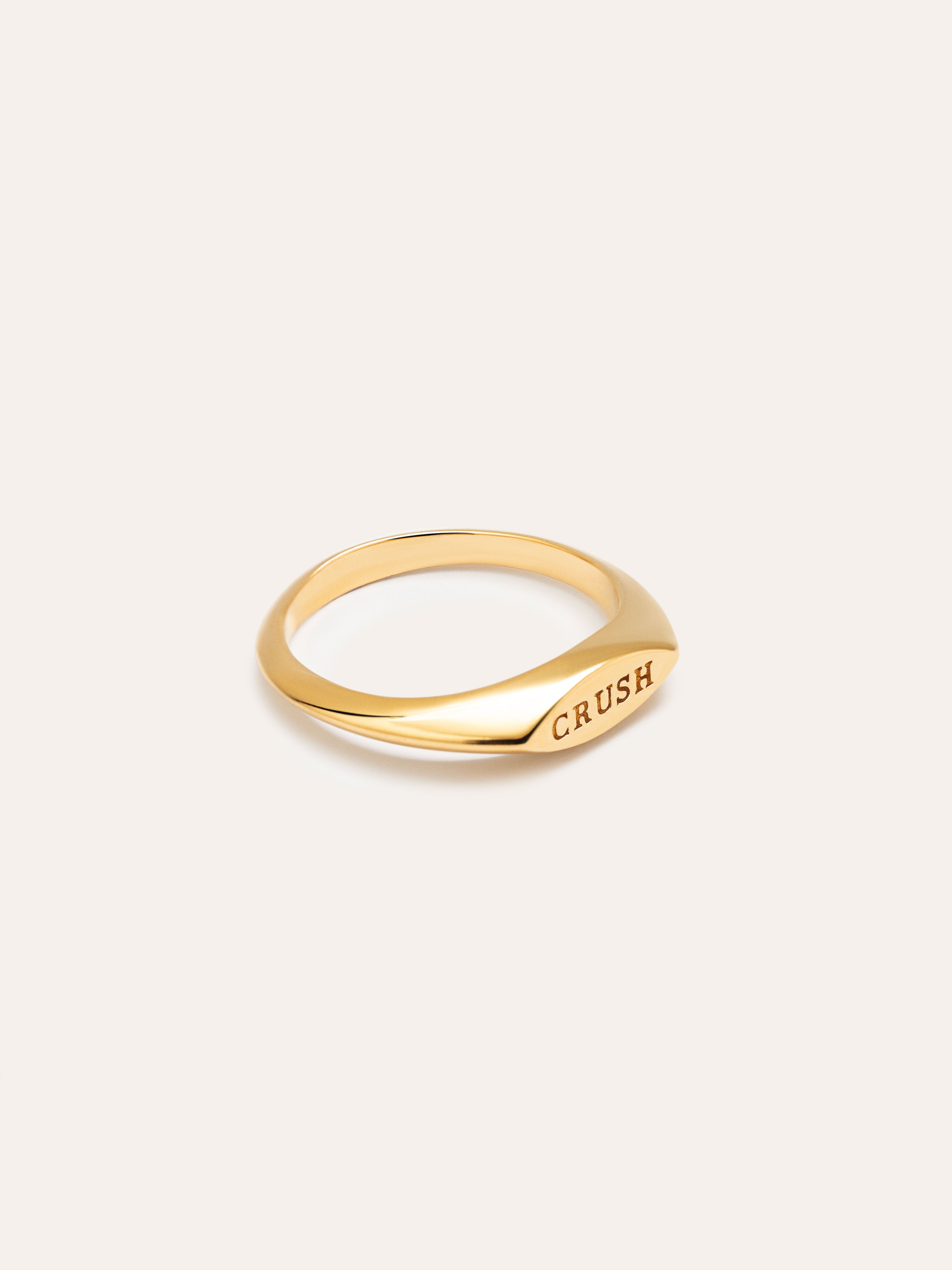 Anillo Crush Baño Oro