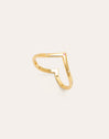 Imagen detalle de Bague Double Peak Rose Plaqué Or