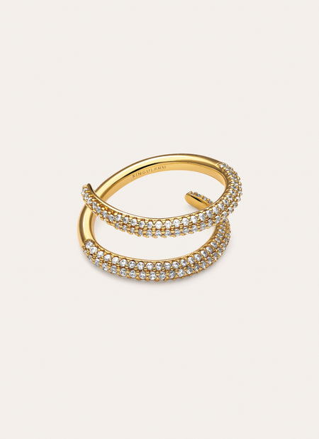 Bague Double Scarlett Plaqué Or
