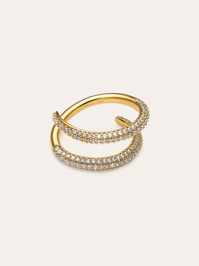 Doble Scarlett Gold Ring