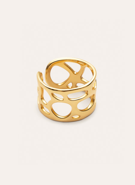 Dotty Ring, vergoldet