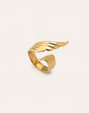 Anillo Dove Acero Baño Oro