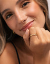 Ring Doppelt Teresa Sparks Stahl vergoldet - puesto en modelo