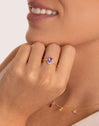 Anel Grape Colors Banhado a Ouro