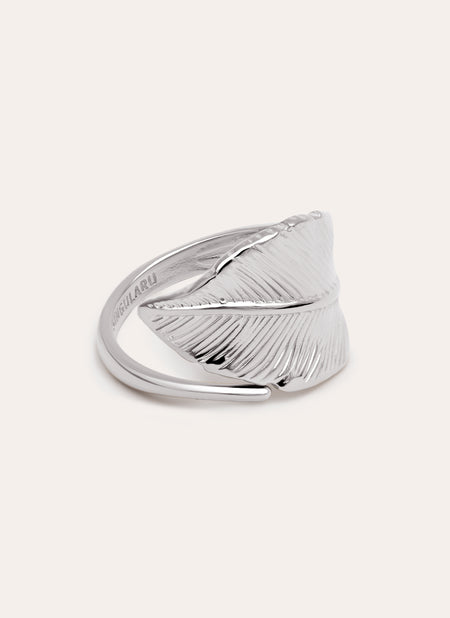 Leaf Stainless Steel Ring 