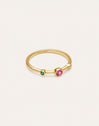 Anello Leonor Rosa Placcato Oro
