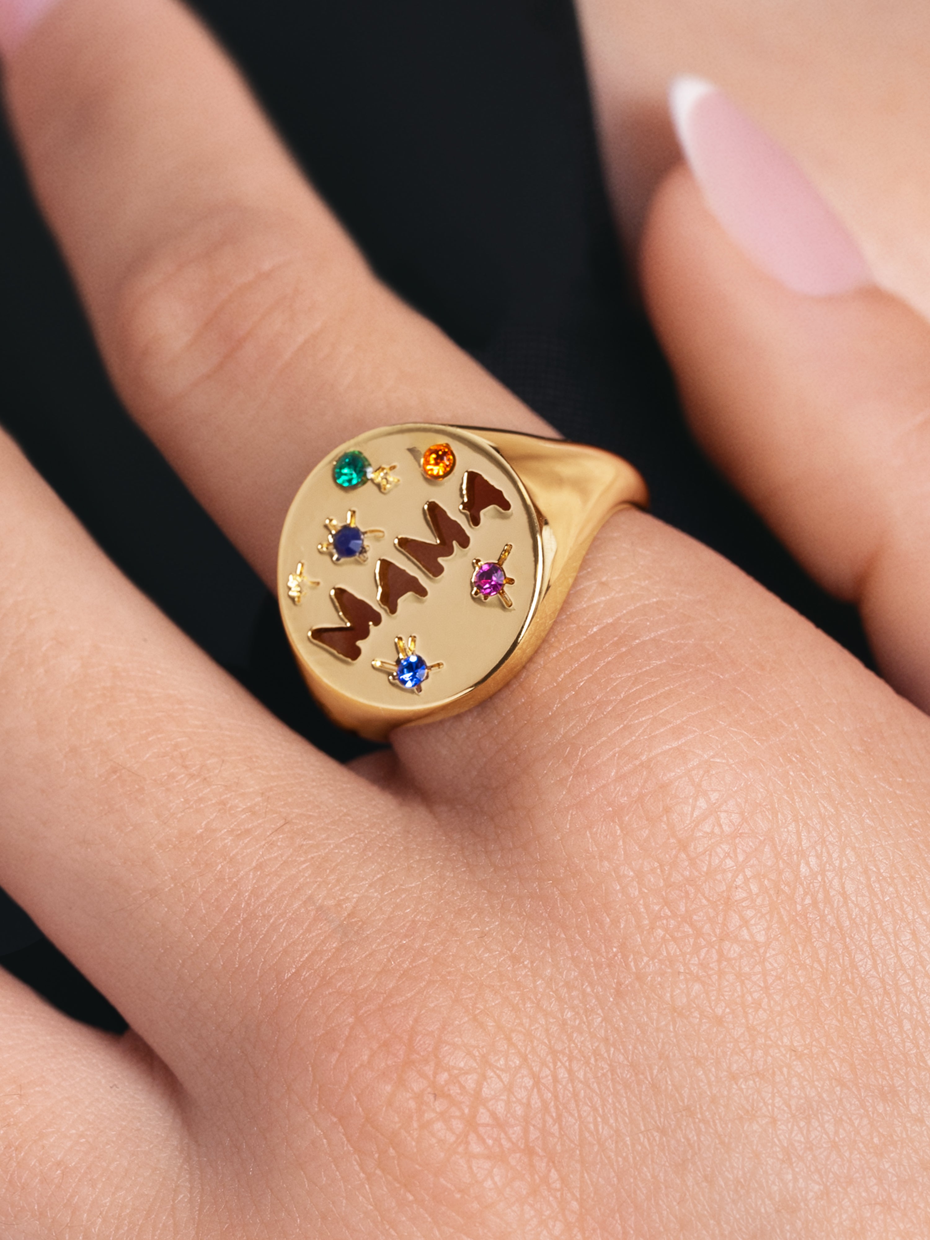 Anillo Mamá Baño Oro