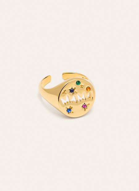 Anillo Mamá Baño Oro