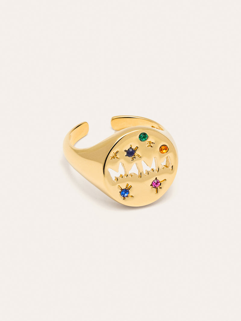 Anillo Mamá Baño Oro