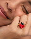 Ladybug Gold Ring