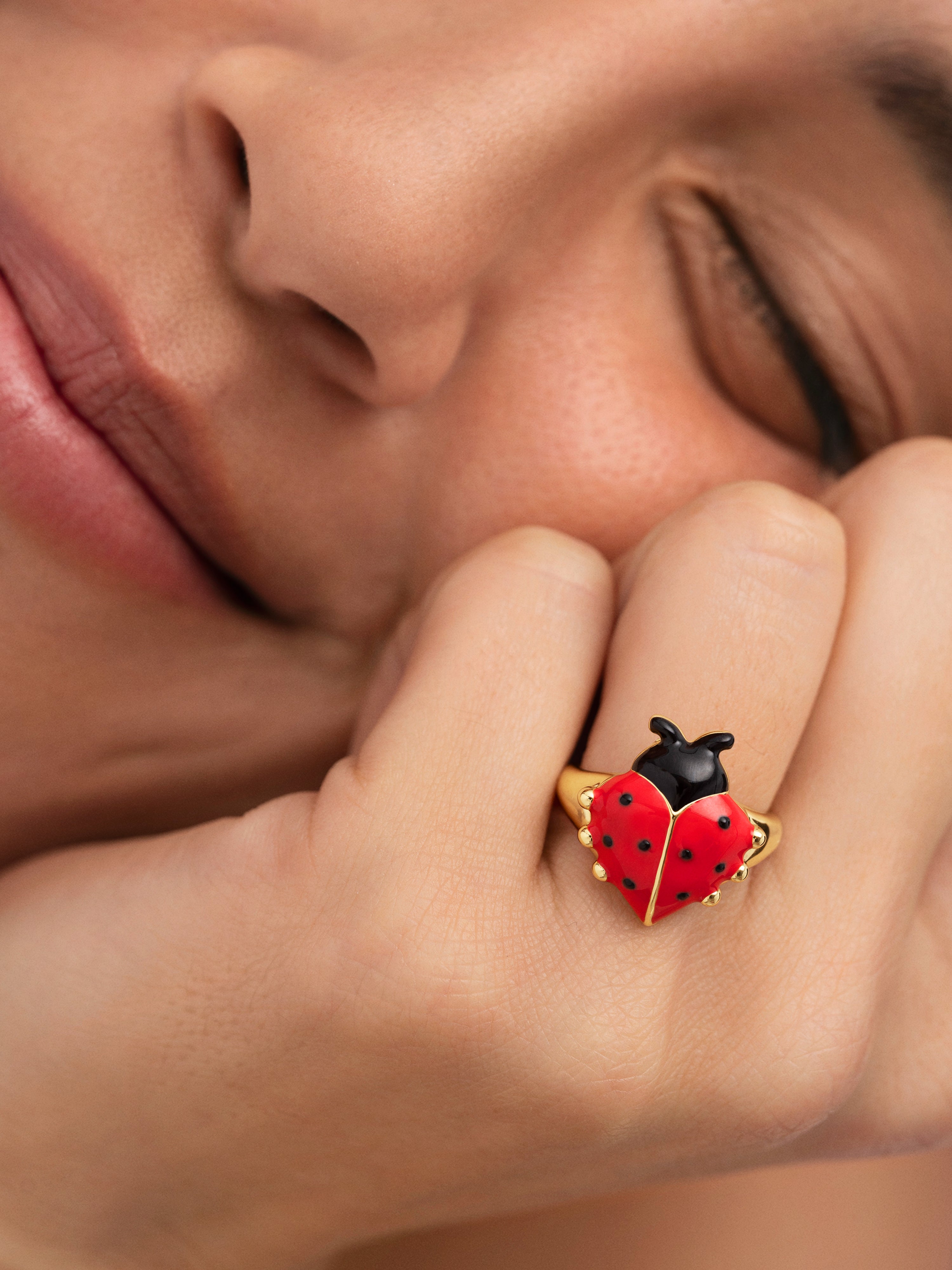 Ladybug Gold Ring