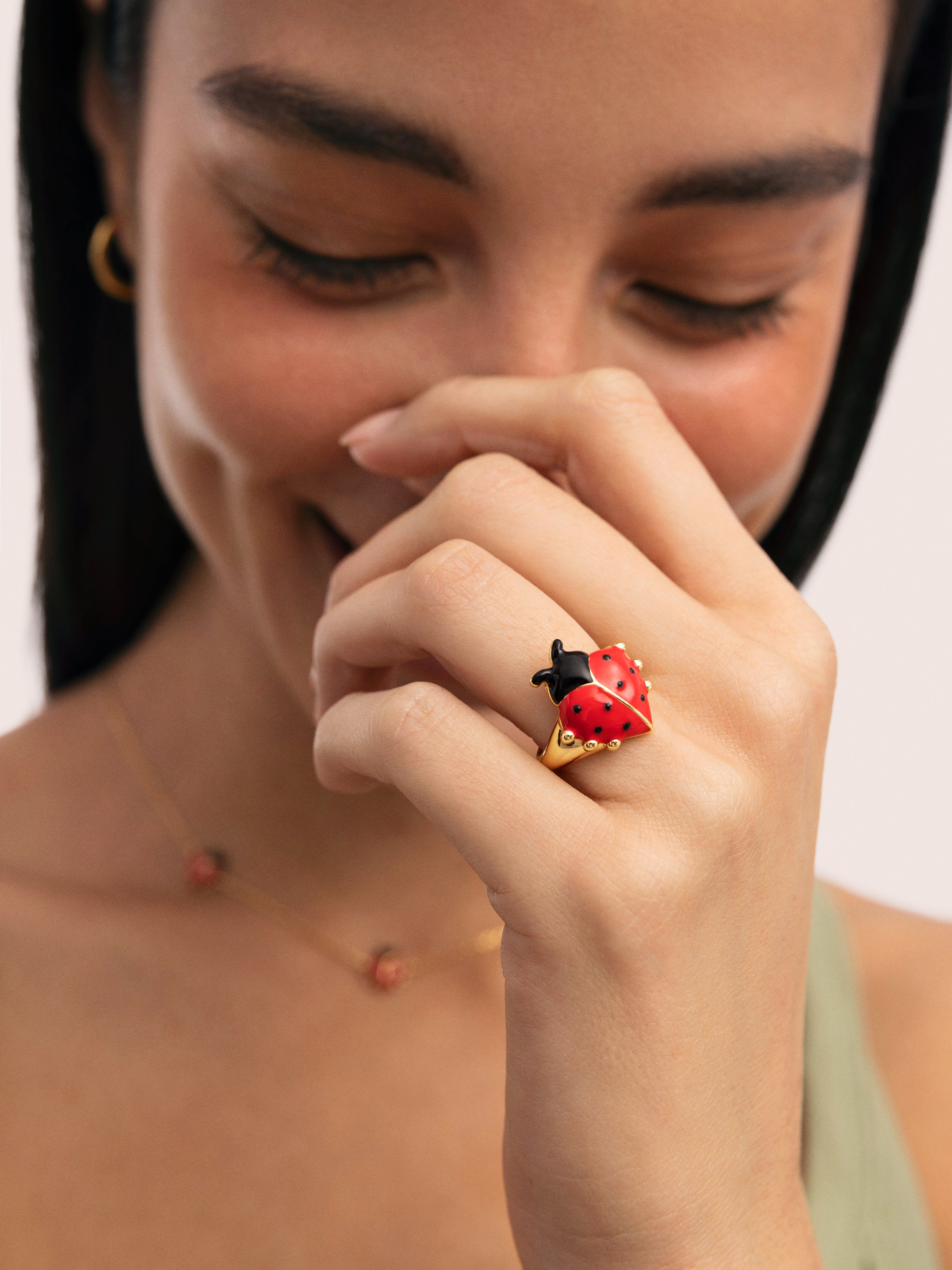 Ladybug Gold Ring