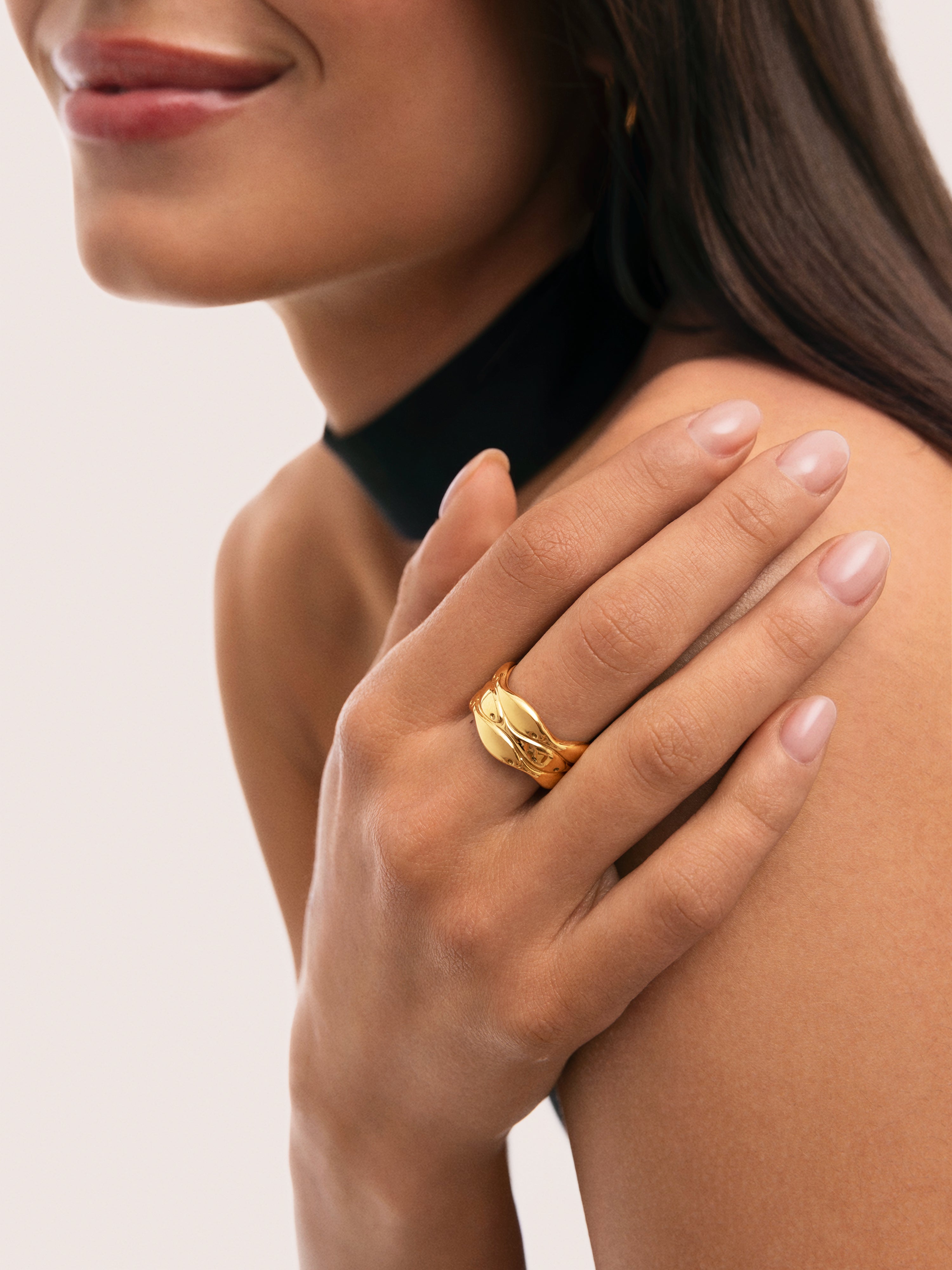 Ring Maui Staal verguld