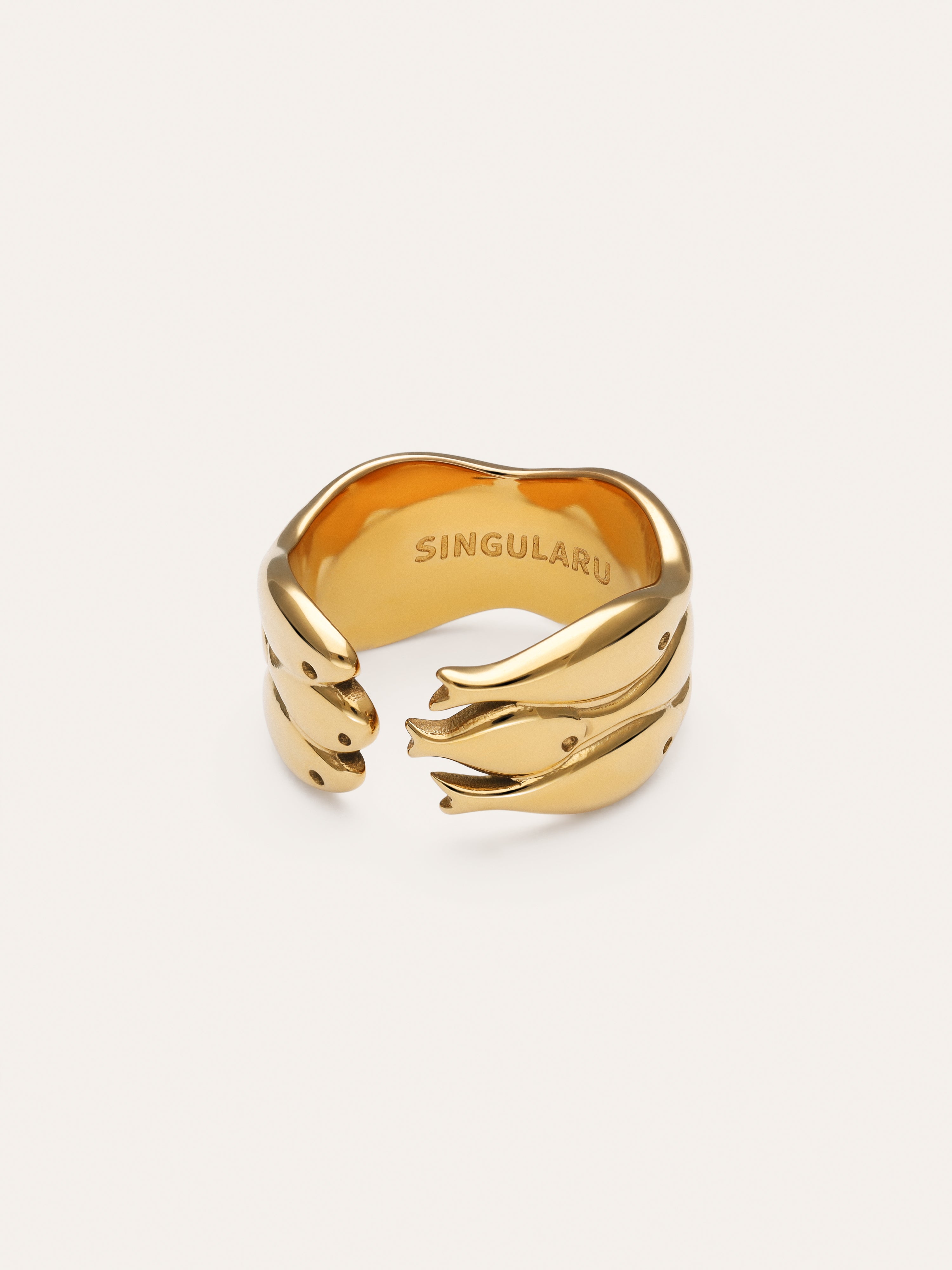 Ring Maui Staal verguld