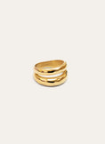 Anillo Oceana Acero Baño Oro