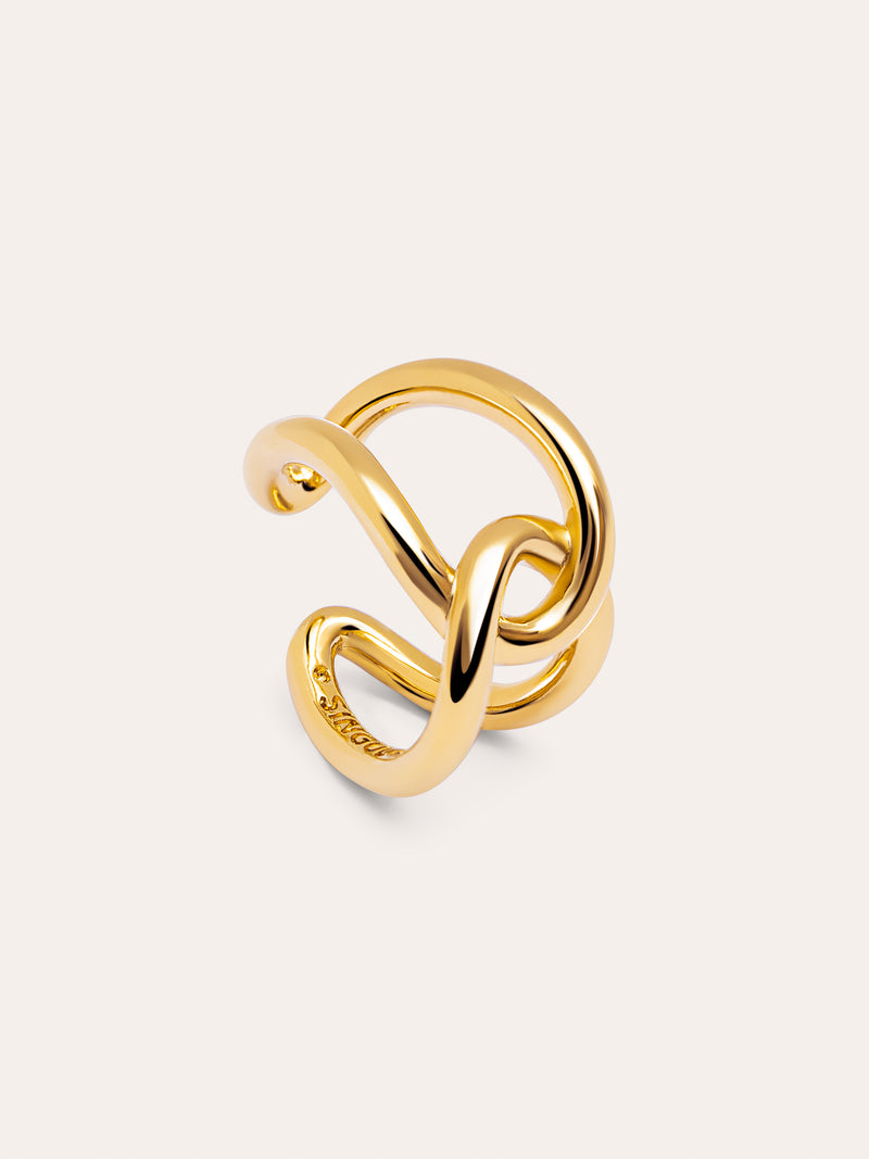 Anel One Link Banho de Ouro