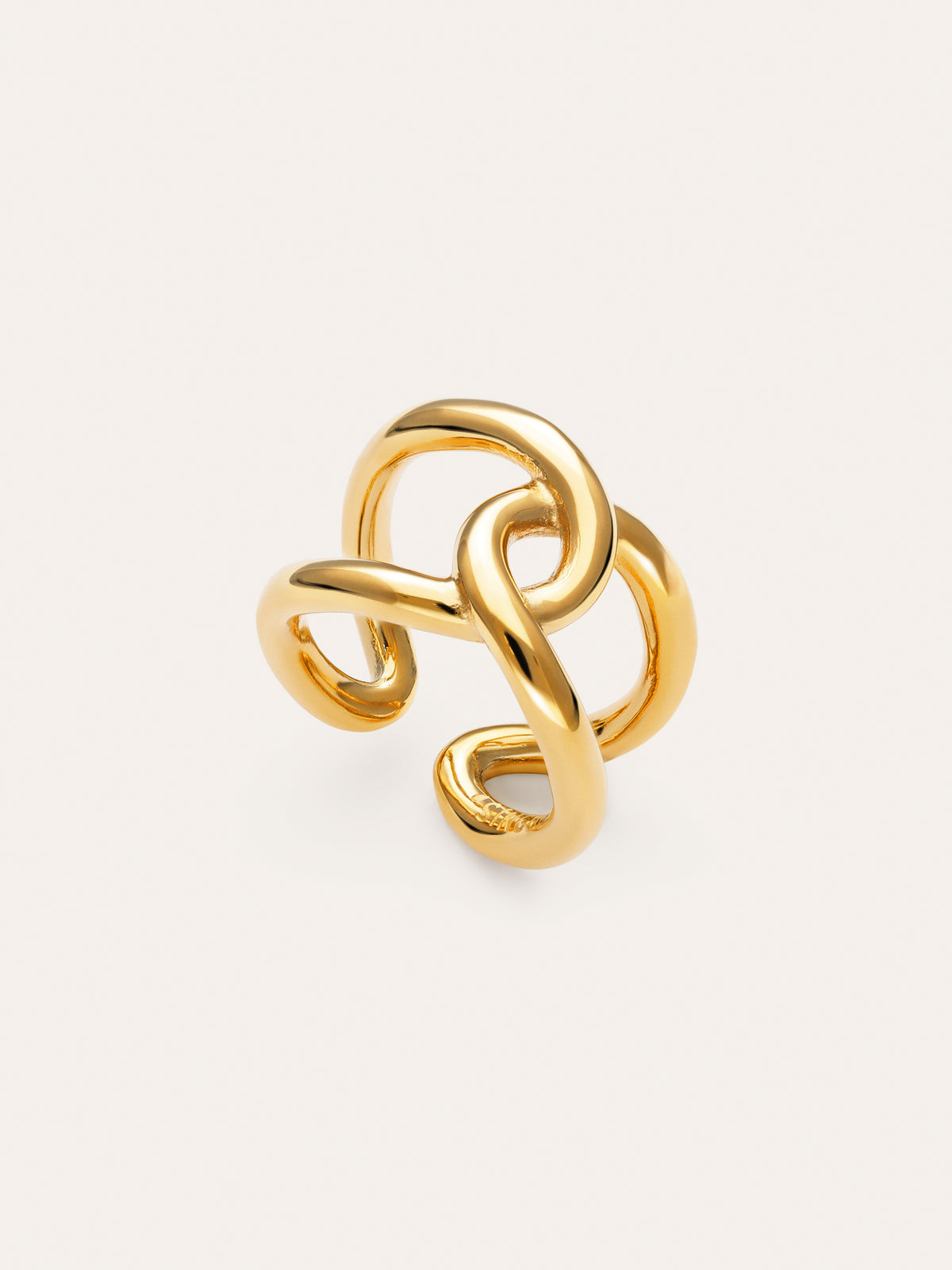 Imagen detalle de Ring One Link Edelstahl mit 18kt Goldbeschichtung