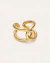 Ring One Link Edelstahl mit 18kt Goldbeschichtung