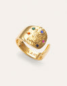 Organic Colors Zodiaco Ring, vergoldet
