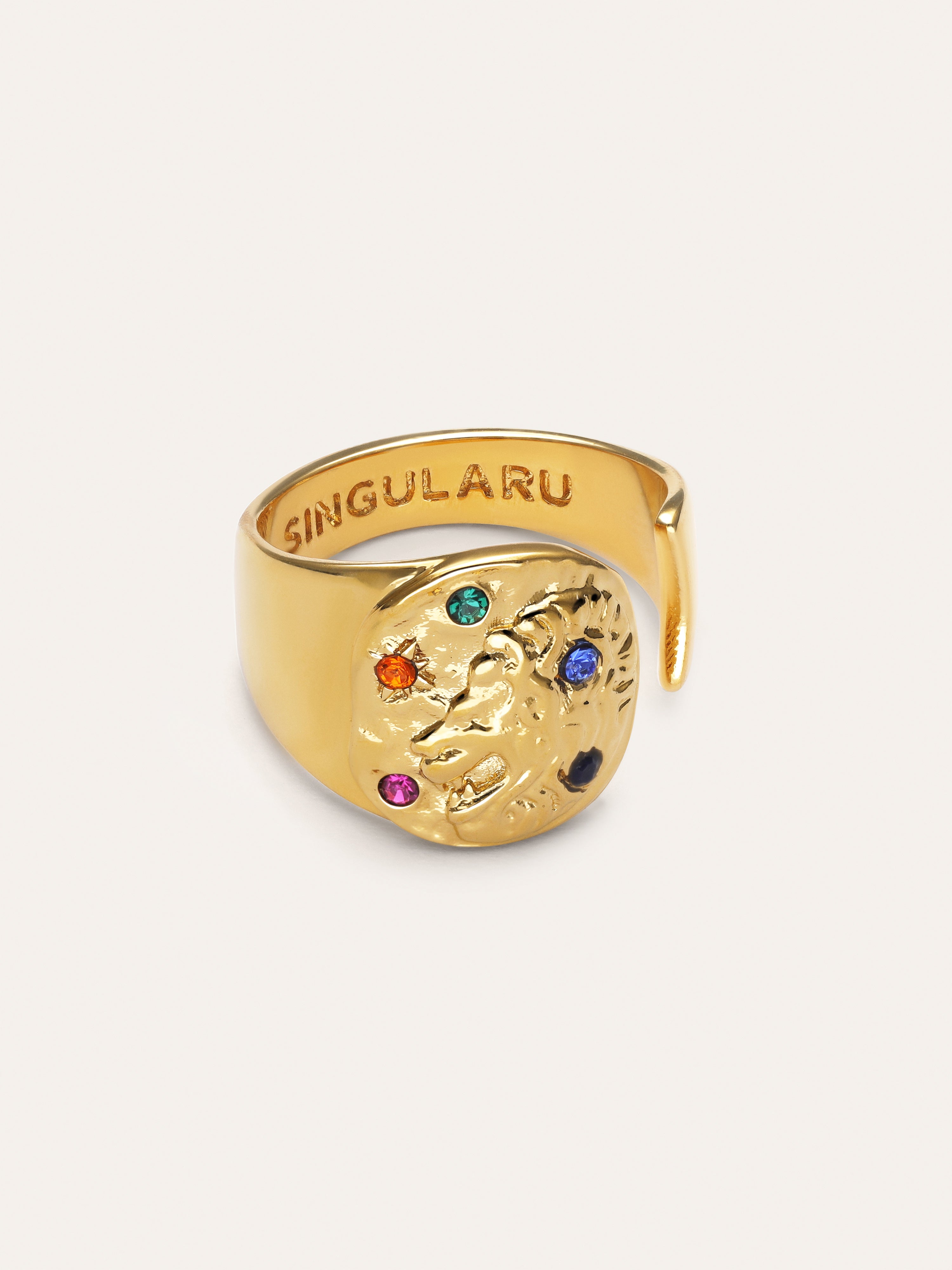 Organic Colors Zodiaco Ring, vergoldet