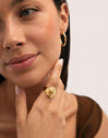 Anillo Shelly Acero Baño Oro