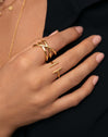 Trinity Ring Edelstahl mit 18kt Goldbeschichtung - vista 5